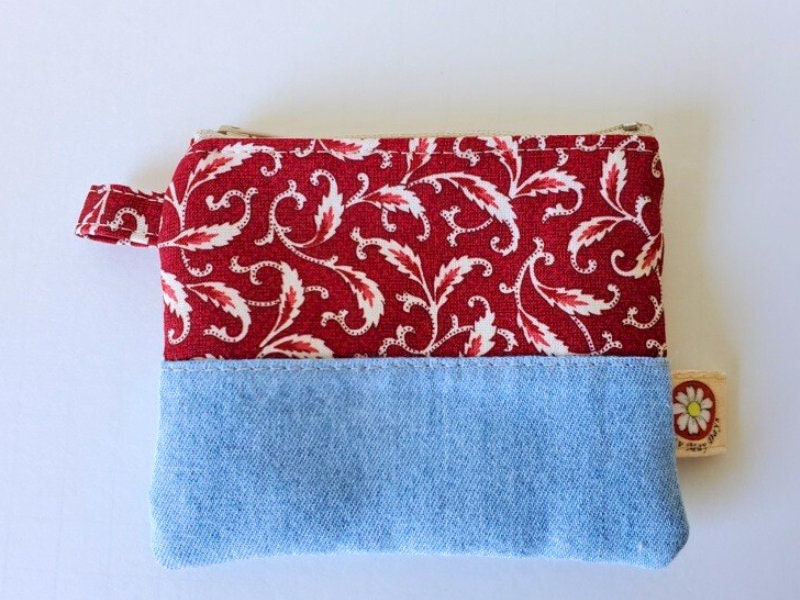 Zippered Coin Purse, Mini Card and Coin bag, the perfect size pouch for on the go